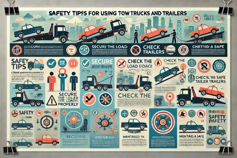 Consejos de seguridad al usar grúas y remolques