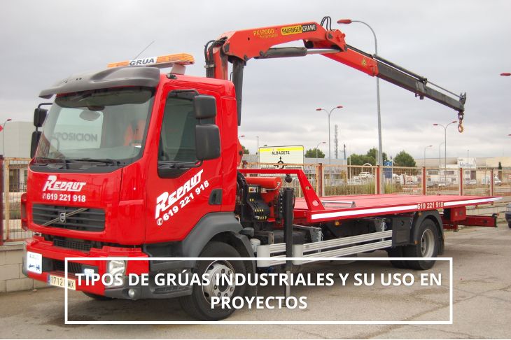 Tipos de grúas industriales y su uso en proyectos